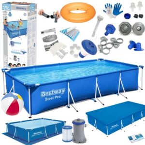 22w1 Basen Stelażowy Steel Pro 400x211x81cm Bestway 56424
