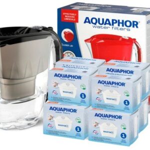 8x WKŁAD FILTRUJĄCY AQUAPHOR B25 MAXFOR+ DZBANEK AMETHYST CZARNY 2,8 GRATIS