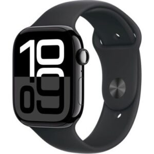 Apple Watch 10 GPS 46mm koperta z aluminium + pasek sportowy S/M czarny
