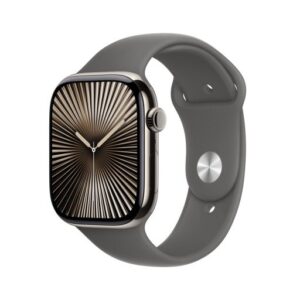 Apple Watch Series 10 4G 46mm Natural Titanium (Szary Pasek Gumowy S/M)