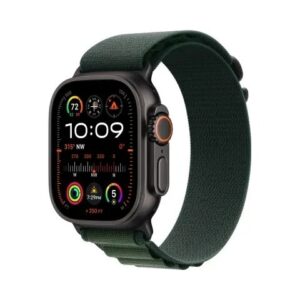 Apple Watch Ultra 2 Czarny (Ciemnozielona Pasek Nylonowy M)