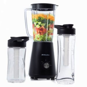BLENDER KIELICHOWY SMOOTHIE 2 BIDONY 2 WKŁADY CHŁODZĄCE 5w1 RIWALL RBL-01