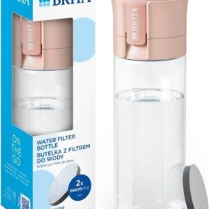 Brita Butelka filtrująca Vital Pastelowa brzoskwinia + 2 filtry MicroDisc