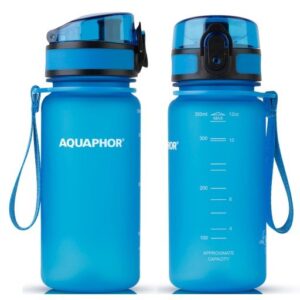 Butelka z Filtrem Węglowym do Wody Aquaphor City 350 ml Niebieska na spacer