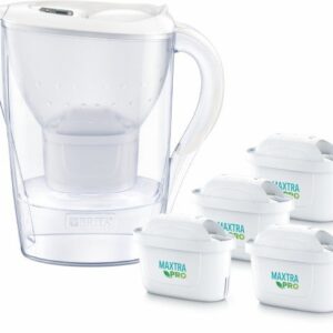 Dzbanek filtrujący Brita Marella 2,4l biały + 4 wkłady filtrujące