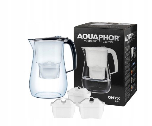Dzbanek filtrujący do wody Aquaphor Onyx CZARNY 4.2 l +3 WKŁADY MG Maxfor - obrazek 9