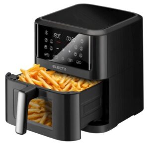 FRYTKOWNICA BEZTŁUSZCZOWA AIR FRYER 8L FRYTOWNICA 2000W DUŻA 12 PROGRAMÓW