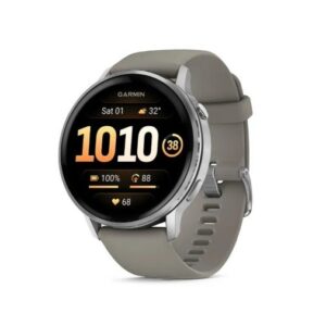 Garmin Venu 4 45 mm Srebrny z silikonowym paskiem