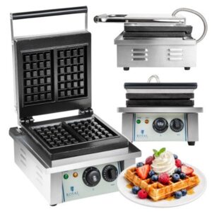 Gofrownica 2000W Gastronomiczna PŁYTY ŻELIWNE Gofry Belgijskie Klasyczne