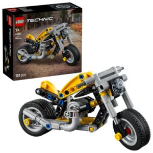 KLOCKI LEGO TECHNIC 42225 ŻÓŁTY MOTOCYKL, zestaw klocków +7