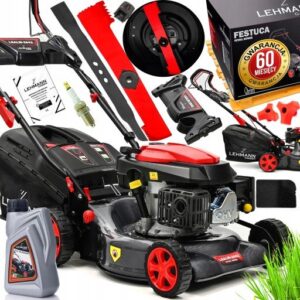 KOSIARKA SPALINOWA DO TRAWY Z NAPĘDEM 146CC LEKKA MOCNA ZWROTNA 44CM + OLEJ
