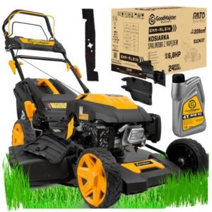 KOSIARKA SPALINOWA GoodMajster 51CM 6,5HP 209ccm NAPĘD MOCNA 4w1 +OLEJ