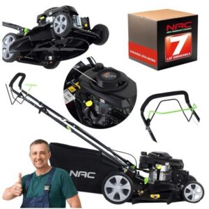 KOSIARKA SPALINOWA NAC Z NAPĘDEM 173CM3 46CM KOSZ 60L DUŻE KOŁA MIELENIE