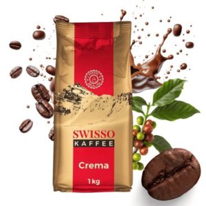 Kawa Ziarnista 1kg Arabica 100% Crema Świeżo Palona Premium Swisso