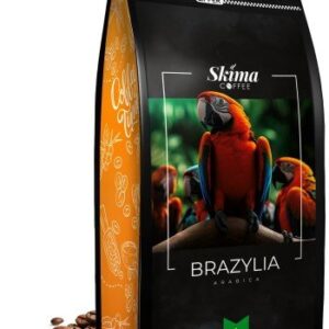 Kawa ziarnista 1kg BRAZYLIA 100% ARABICA Świeżo Palona SkimaCoffee