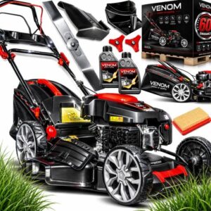MOCNA KOSIARKA SPALINOWA VENOM 51CM STALOWA OBUDOWA NAPĘD 200CC MULCZOWANIE