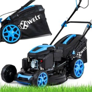 MOCNA KOSIARKA SPALINOWA Z NAPĘDEM 51CM SILNIK 200CC MULCZOWANIE 9w1 NAPĘD