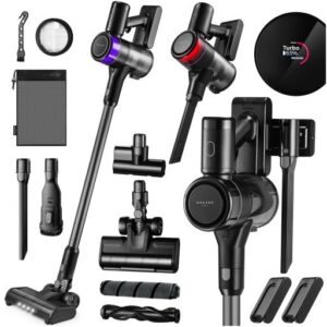 ODKURZACZ BEZPRZEWODOWY PIONOWY RĘCZNY 2 BATERIE MOCNY 15w1 LED HANDY PRO