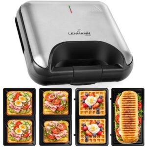 OPIEKACZ DO KANAPEK TOSTER SANDWICH GRILL GOFROWNICA 3W1 DUŻY MOCNY 1200