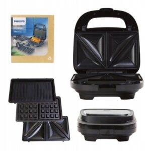 Opiekacz PHILIPS HD2350/80 Seria 5000 do kanapek panini gofrów 750W czarny