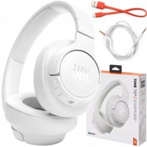 Słuchawki JBL Tune 720BT Bezprzewodowe Nauszne Wokółuszne Białe Bluetooth