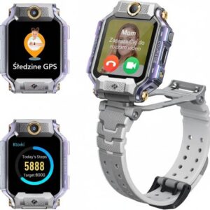 Smartwatch zegarek dla dzieci imoo X10 Szary,GPS, Wideo,IP68,LTE,Polski