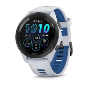 Zegarek Garmin Forerunner 265 46mm Black Bezel with Whitestone Case biało-n