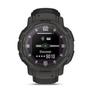 Zegarek męski sportowy Garmin Instinct Crossover Solar 45 mm Grafitowy