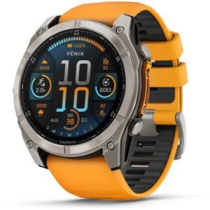 Zegarek sportowy Garmin Fenix 8 AMOLED Żółty (010-02905-11)
